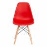 Стул CINDY (EAMES) (mod. 001) дерево бук/металл/сиденье пластик, 51x46x82см, красный/red (Комплект из 4 шт.) красный/red дерево бук/металл/сиденье пластик