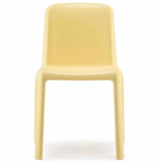 Стул пластиковый детский Snow Junior желтый 420х450х625 мм