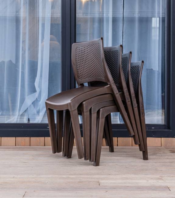 4 стула JULY коричневые