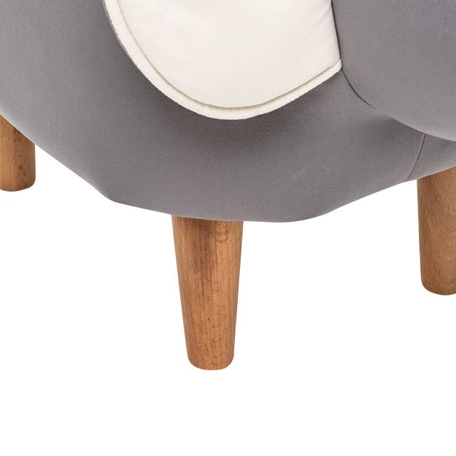 Пуф Leset Mouse COMBI V32 серый, компаньон V01 белый Бук Пуф Leset Mouse COMBI V32 серый, компаньон V01 белый Бук