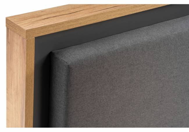 Кровать Клауд 140х200 парящая дуб крафт золотой / антрацит