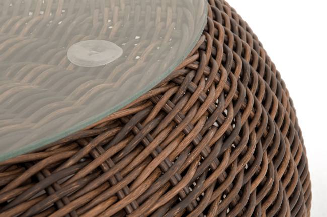 "Барселона" журнальный столик из искусственного ротанга, цвет коричневый "Барселона" журнальный столик из искусственного ротанга, цвет коричневый