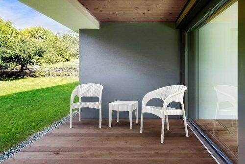 Столик плетеный для шезлонга GT 1009White