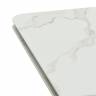 Стол Arthur раскладной 120-184x80x75см, керамогранит белый мрамор Greys White, чёрный Стол Arthur раскладной 120-184x80x75см, керамогранит белый мрамор Greys White, чёрный