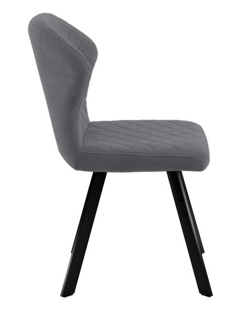 Стул DikLine 339 поворотный B28 ANTRACITE, ножки черные Стул DikLine 339 поворотный B28 ANTRACITE, ножки черные