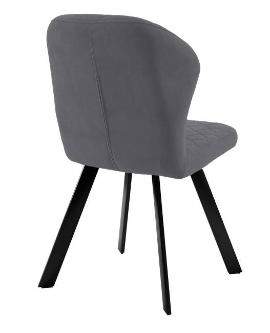 Стул DikLine 339 поворотный B28 ANTRACITE, ножки черные Стул DikLine 339 поворотный B28 ANTRACITE, ножки черные