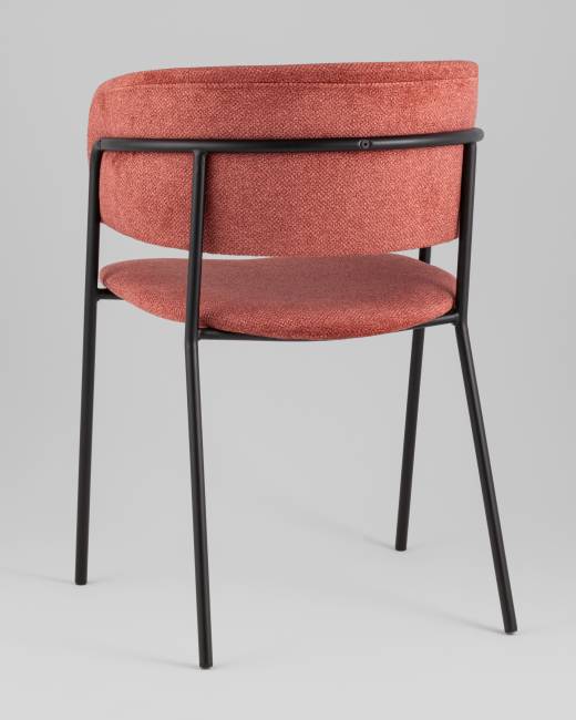 Кресло Нэлли New буклированный велюр терракотовый