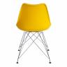 Стул TULIP IRON CHAIR (mod.EC-123) / 1 шт. в упаковке металл/пластик, 54,5*48*83,5см, желтый желтый металл/пластик