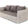 "Капучино" диван из искусственного ротанга трехместный, цвет бежевый