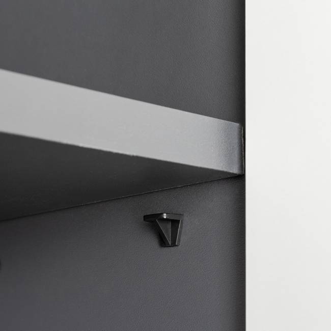 Шкаф Сидней 13.200 цвет антрацит/МДФ веллюто капучино