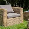 "Кальяри" лаунж-зона из искусственного ротанга (гиацинт), цвет соломенный