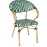 "Грас" плетеный стул из искусственного ротанга, цвет зеленый