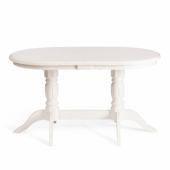 Стол COPPOLA бук, мдф, 140+40x80x77см, Ivory white Ivory white бук, мдф Стол COPPOLA бук, мдф, 140+40x80x77см, Ivory white Ivory white бук, мдф