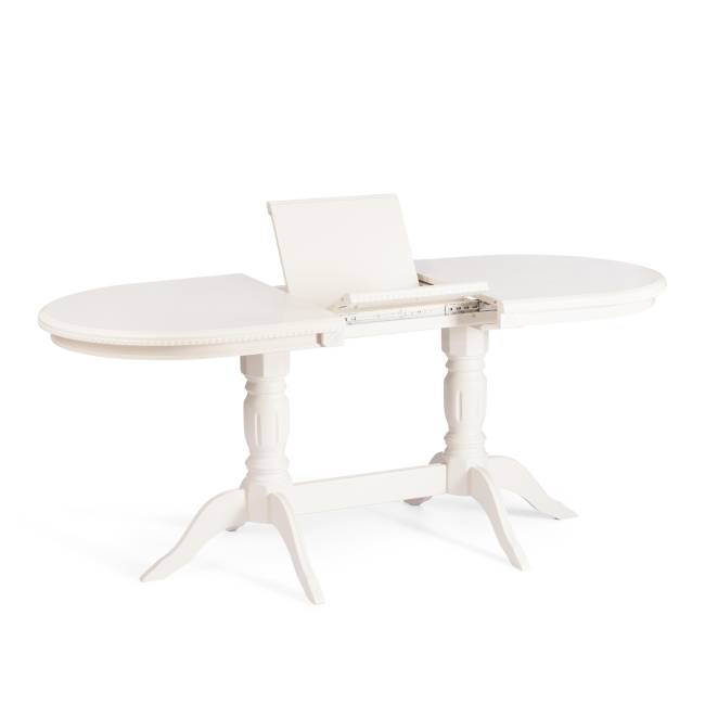 Стол COPPOLA бук, мдф, 140+40x80x77см, Ivory white Ivory white бук, мдф Стол COPPOLA бук, мдф, 140+40x80x77см, Ivory white Ivory white бук, мдф