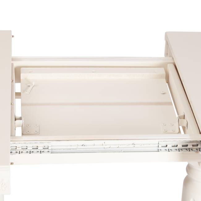 Стол COPPOLA бук, мдф, 140+40x80x77см, Ivory white Ivory white бук, мдф Стол COPPOLA бук, мдф, 140+40x80x77см, Ivory white Ivory white бук, мдф