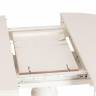 Стол STEFANO круглый бук, мдф, D90+30x77см, Ivory white Ivory white бук, мдф