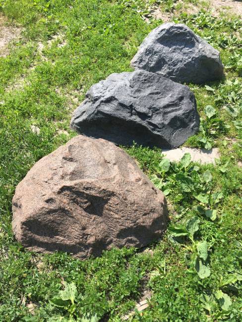 Искусственный валун "ЛЮКС", D50, красно-коричневый         