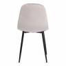 Стул BREEZE (mod. 4724) / 1 шт. в упаковке вельвет/металл, 44 х 53 х 87 см, Light grey (светло-серый) HLR14 / черный светло-серый