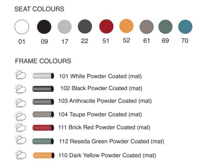 Кресло барное пластиковое Globe-K Bar тортора 610х580х1120 мм