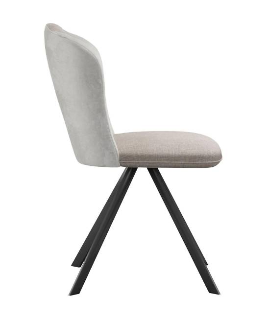 Стул DikLine 299 поворотный NS04 CREAM/C103 крем, ножки черные Стул DikLine 299 поворотный NS04 CREAM/C103 крем, ножки черные