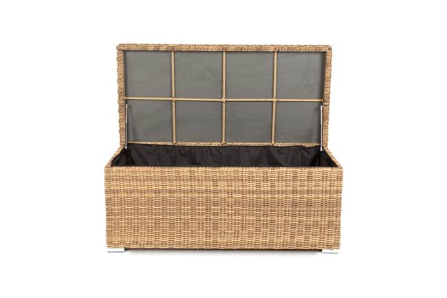 "Порту" сундук водонепроницаемый из искусственного ротанга, цвет соломенный