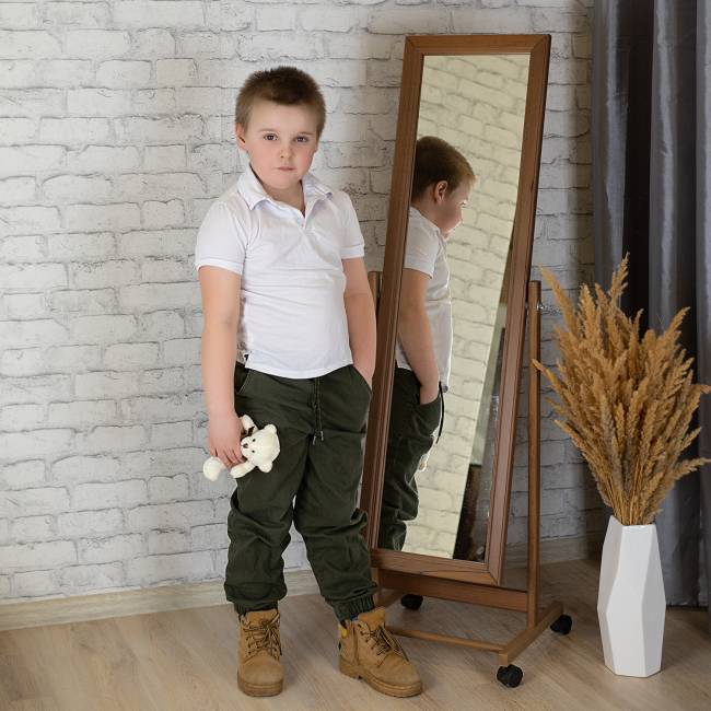 Зеркало напольное BeautyStyle 27 средне-коричневый 135 см х 42,5 см Зеркало напольное BeautyStyle 27 средне-коричневый 135 см х 42,5 см