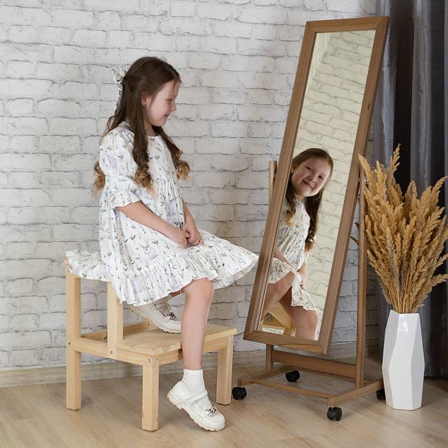 Зеркало напольное BeautyStyle 27 средне-коричневый 135 см х 42,5 см Зеркало напольное BeautyStyle 27 средне-коричневый 135 см х 42,5 см