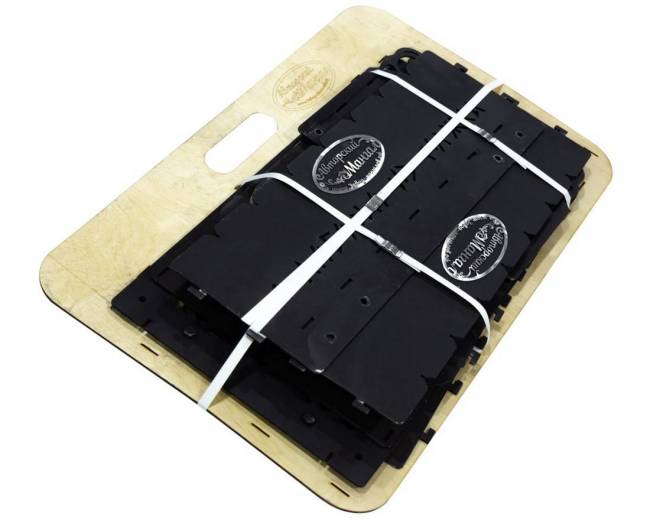 Мангал разборный "Атланты", сталь AISI304, 3мм