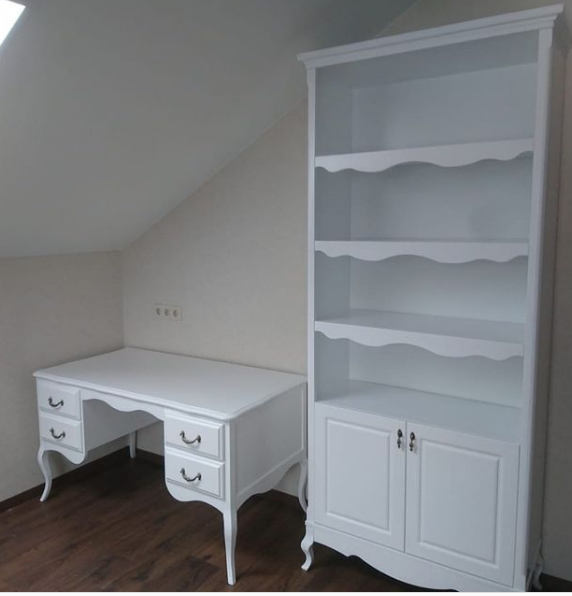 Стеллаж Малонн Ави с дверцами Белый