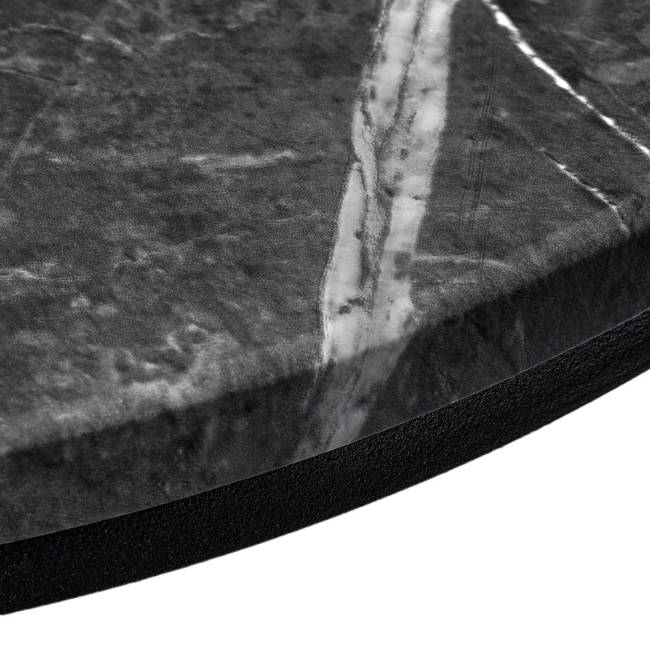 Набор кофейных столиков Tango орех и серый мрамор с чёрными ножками, 2шт Набор кофейных столиков Tango орех и серый мрамор с чёрными ножками, 2шт