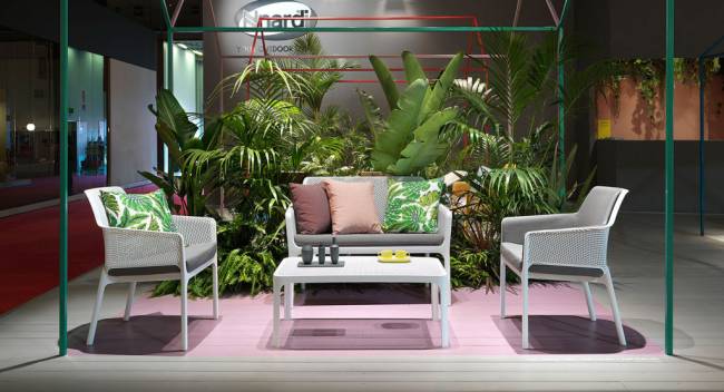 Подушка для дивана Net Bench серый Sunbrella 535х1055х70 мм