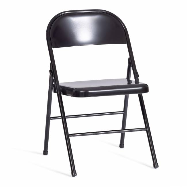 Стул складной FOLDER (mod. 3023(II)) металлический, 46,5 x 48 x 75, (Black) (Комплект из 6 шт.) черный