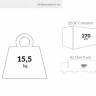 Стол пластиковый складной Sky Folding Table 60 бежевый 600х600х740 мм