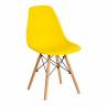 Стул CINDY (EAMES) (mod. 001) / 1 шт. в упаковке дерево бук/металл/сиденье пластик, 51x46x82.5см, желтый/yellow