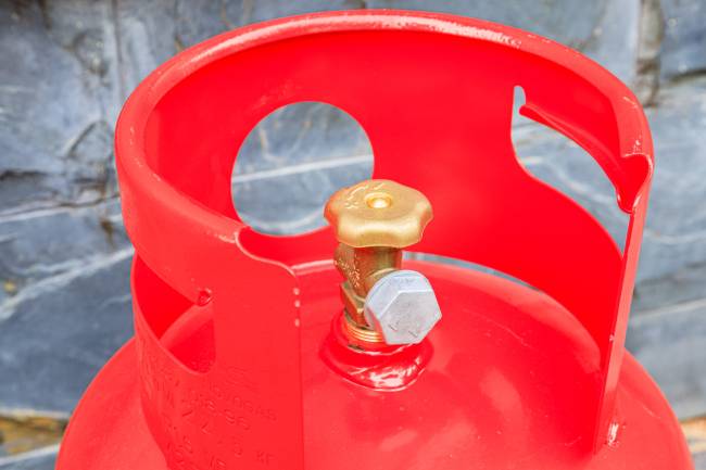 Газовый баллон 27л НЗГА с вентилем ВБ-2 (с предохранительным клапаном)