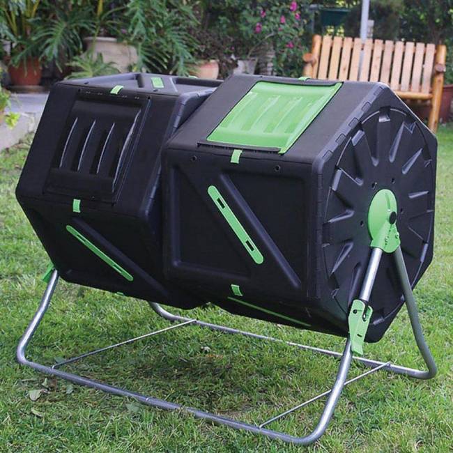 Компостер вращающийся HELEX двойной 2*105 л