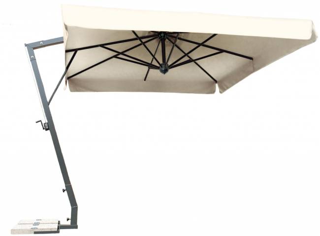 Зонт профессиональный 3х4 м Napoli Braccio антрацит, слоновая кость 3000х4000 мм Зонт профессиональный 3х4 м Napoli Braccio антрацит, слоновая кость 3000х4000 мм