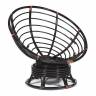 Кресло-качалка PAPASAN/ПАПАСАН w 23/01 B /с подушкой/ 115х78х104 см, Antique brown (античный черно-коричневый), ткань Старт