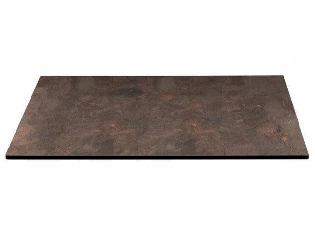 Столешница квадратная Compact Laminate для подстолья Nemo, Domino, Tiffany, Cross кортен 700х700х10 мм