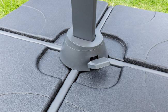 Зонт SKY BLACK квадратный в комплекте с утяжелителями