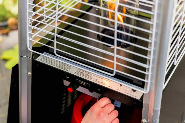 Уличный газовый обогреватель ADAM из металла Уличный газовый обогреватель ADAM из металла