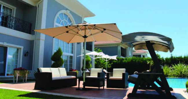 Зонт профессиональный 4х4 м Lux Telescopic Manuel 4000х4000 мм