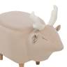 Пуф Leset Оленёнок V18 бежевый, компаньон V01 белый Бук