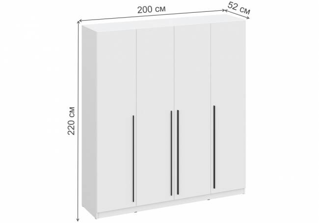 Шкаф Бирма ШК-2000 белое дерево / белое дерево