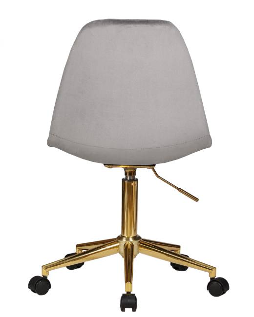 Офисное кресло для персонала DOBRIN MONTY GOLD, серый велюр (MJ9-75)