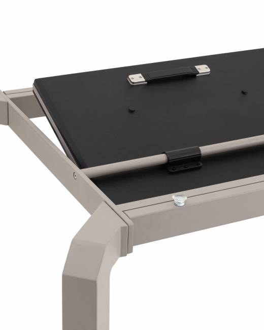 Стол обеденный Varden раскладной 160-220х90 см керамика серый