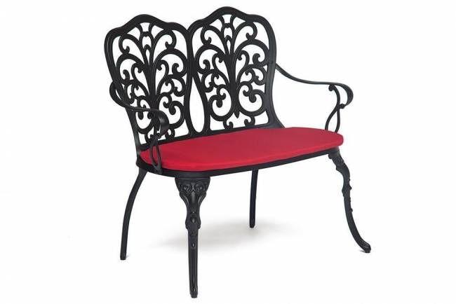 Скамья Secret De Maison Symphonie  сплав металла/алюминий, 95х56х92см, черный черный сплав металла/алюминий