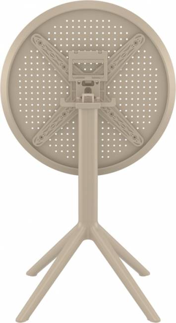 Стол пластиковый складной Sky Folding Table 60 бежевый 600х740 мм