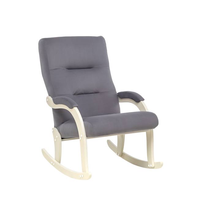 Кресло-качалка Leset Дэми Слоновая кость V32 серый