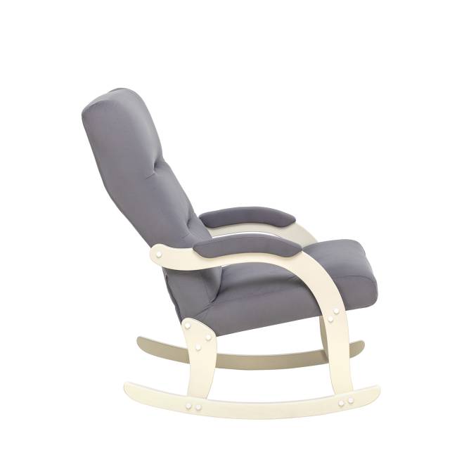 Кресло-качалка Leset Дэми Слоновая кость V32 серый